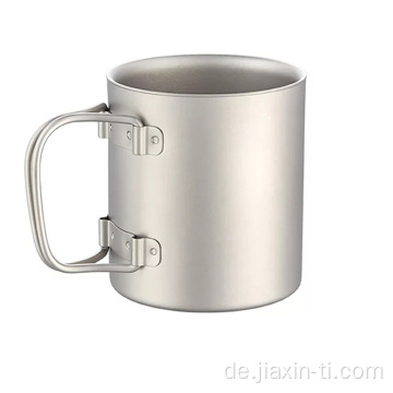 450 ml Becher Titan Isolierter Doppelwandiger Becher